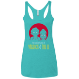 T-Shirts Tahiti Blue / X-Small Adventures of Varrick & Zhu Li Women's Triblend Racerback Tank