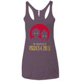 T-Shirts Vintage Purple / X-Small Adventures of Varrick & Zhu Li Women's Triblend Racerback Tank