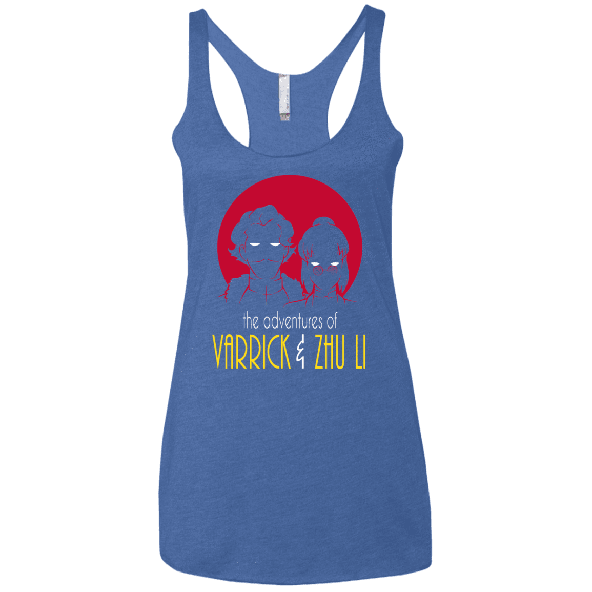 T-Shirts Vintage Royal / X-Small Adventures of Varrick & Zhu Li Women's Triblend Racerback Tank
