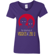 T-Shirts Purple / S Adventures of Varrick & Zhu Li Women's V-Neck T-Shirt