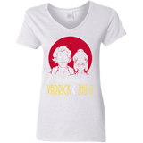 T-Shirts White / S Adventures of Varrick & Zhu Li Women's V-Neck T-Shirt