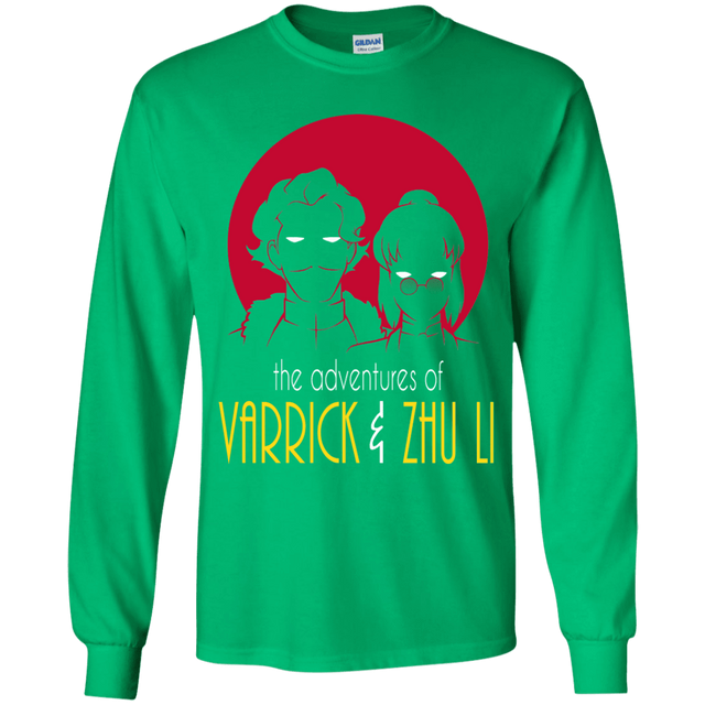 T-Shirts Irish Green / YS Adventures of Varrick & Zhu Li Youth Long Sleeve T-Shirt