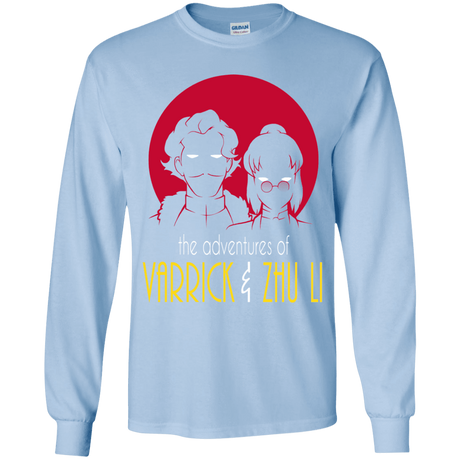 T-Shirts Light Blue / YS Adventures of Varrick & Zhu Li Youth Long Sleeve T-Shirt