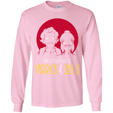 T-Shirts Light Pink / YS Adventures of Varrick & Zhu Li Youth Long Sleeve T-Shirt