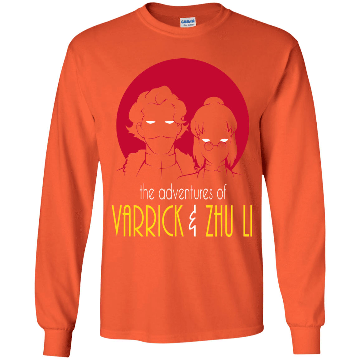 T-Shirts Orange / YS Adventures of Varrick & Zhu Li Youth Long Sleeve T-Shirt