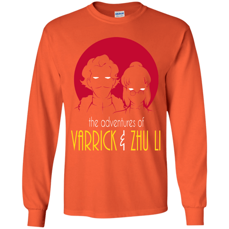 T-Shirts Orange / YS Adventures of Varrick & Zhu Li Youth Long Sleeve T-Shirt