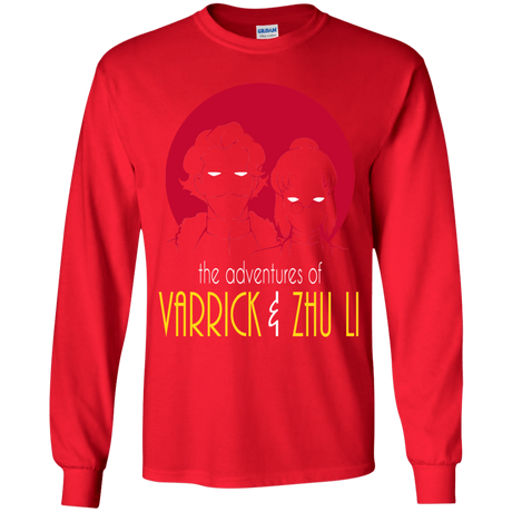 T-Shirts Red / YS Adventures of Varrick & Zhu Li Youth Long Sleeve T-Shirt