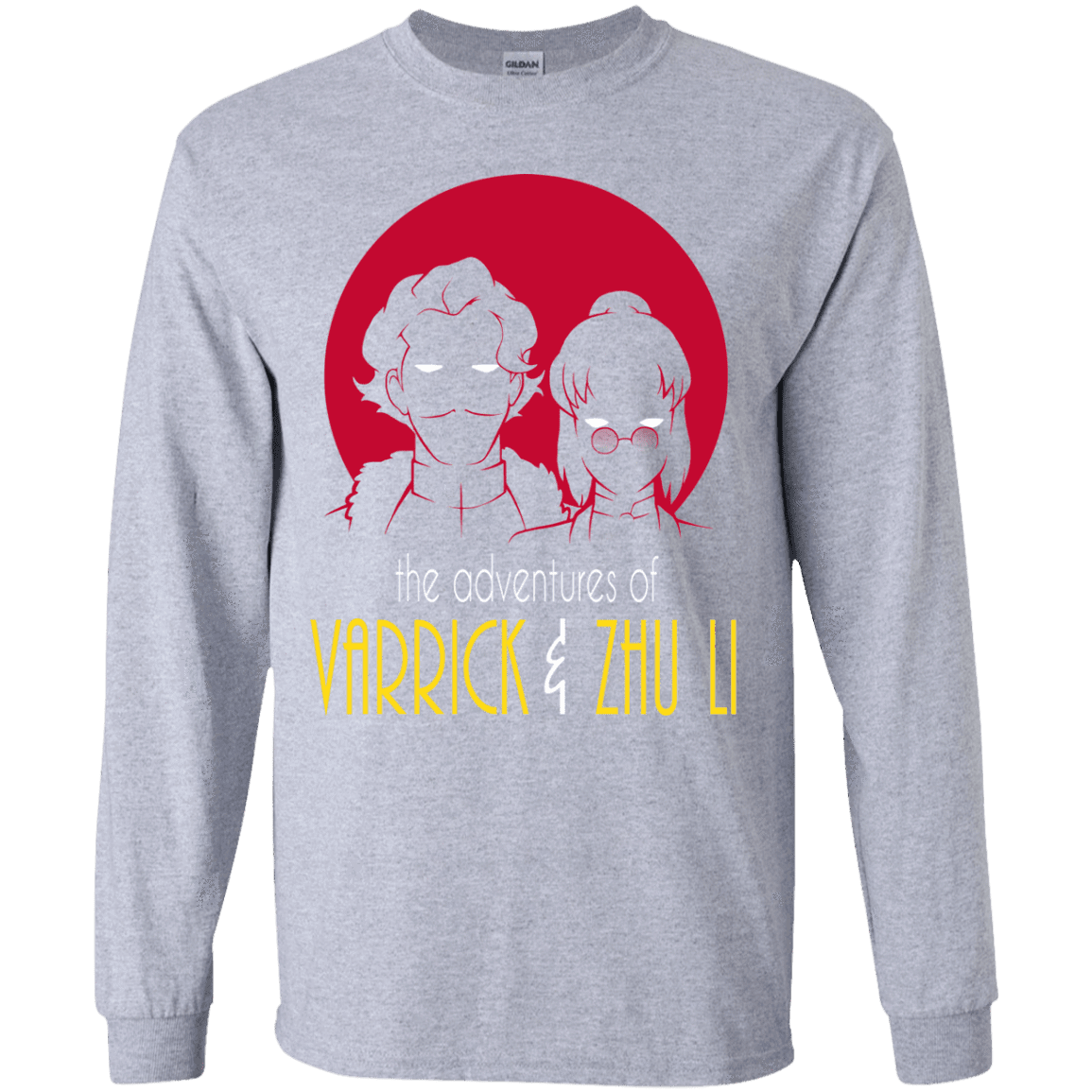 T-Shirts Sport Grey / YS Adventures of Varrick & Zhu Li Youth Long Sleeve T-Shirt