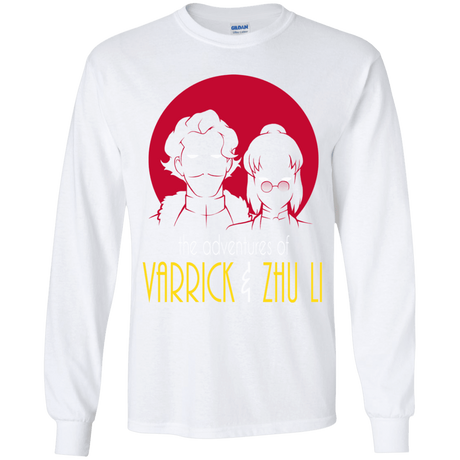 T-Shirts White / YS Adventures of Varrick & Zhu Li Youth Long Sleeve T-Shirt