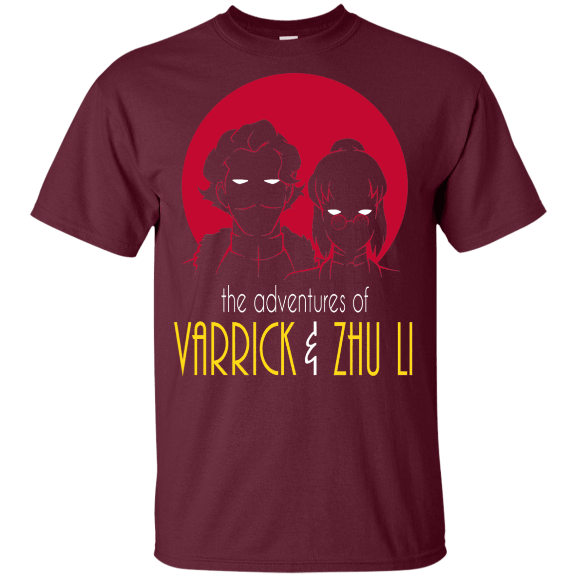 T-Shirts Maroon / YXS Adventures of Varrick & Zhu Li Youth T-Shirt