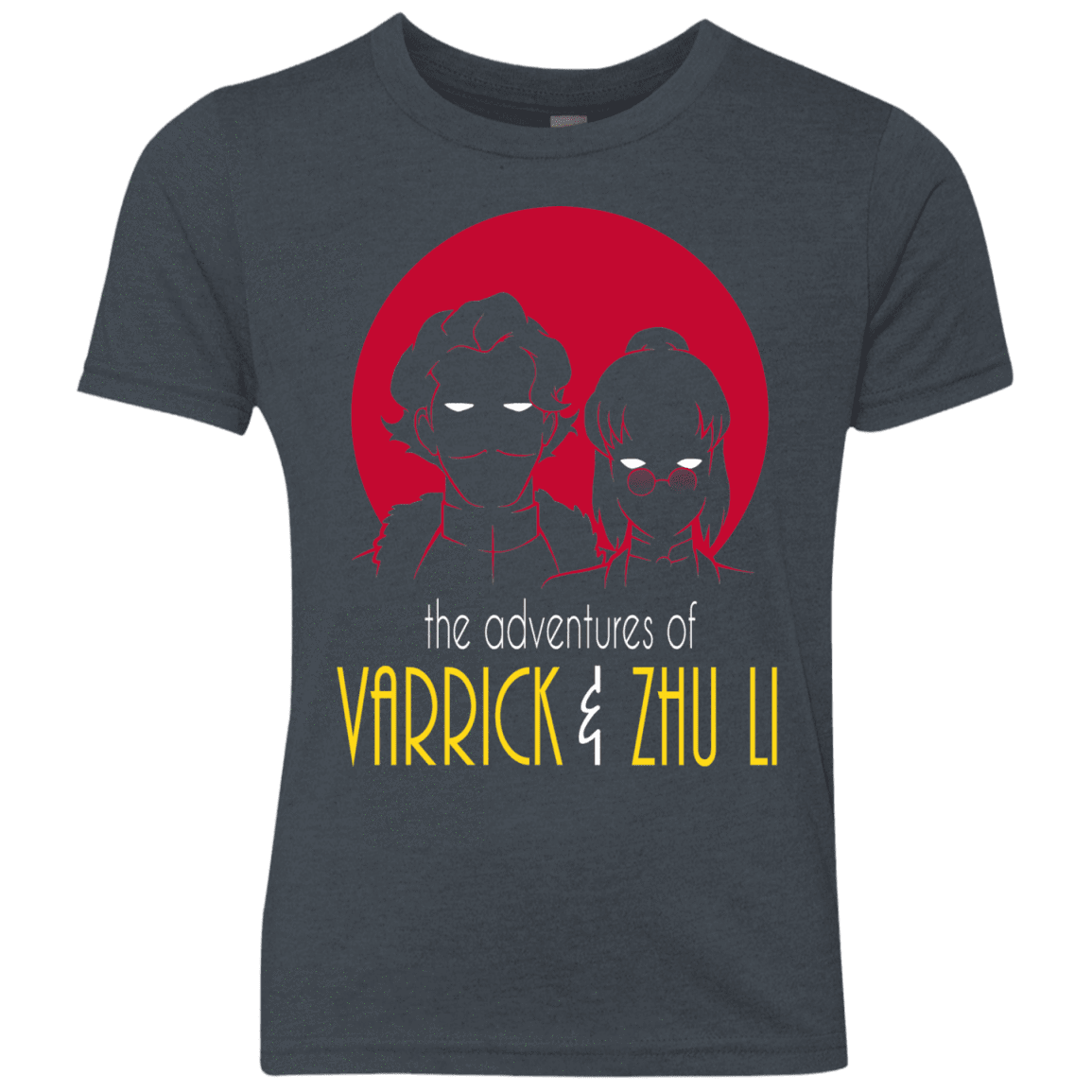 T-Shirts Vintage Navy / YXS Adventures of Varrick & Zhu Li Youth Triblend T-Shirt