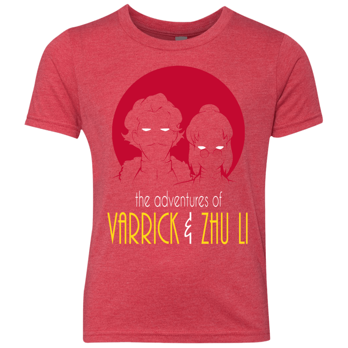 T-Shirts Vintage Red / YXS Adventures of Varrick & Zhu Li Youth Triblend T-Shirt