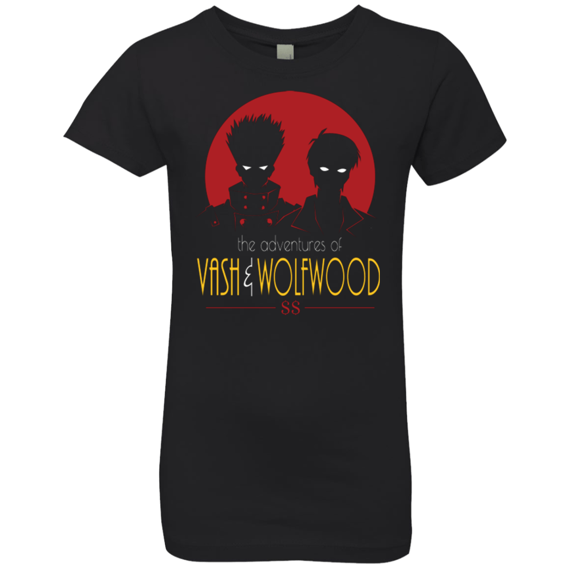 T-Shirts Black / YXS Adventures of Vash & Wolfwood Girls Premium T-Shirt