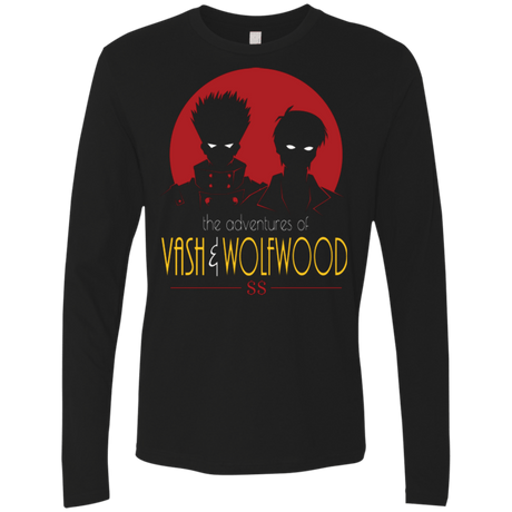 T-Shirts Black / Small Adventures of Vash & Wolfwood Men's Premium Long Sleeve