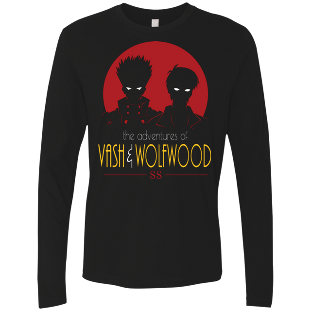 T-Shirts Black / Small Adventures of Vash & Wolfwood Men's Premium Long Sleeve