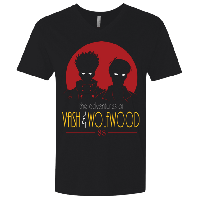 T-Shirts Black / X-Small Adventures of Vash & Wolfwood Men's Premium V-Neck