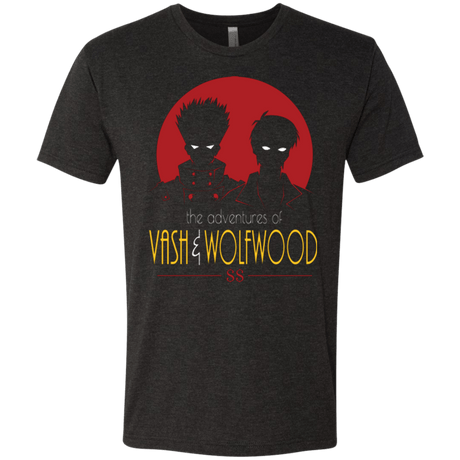 T-Shirts Vintage Black / Small Adventures of Vash & Wolfwood Men's Triblend T-Shirt