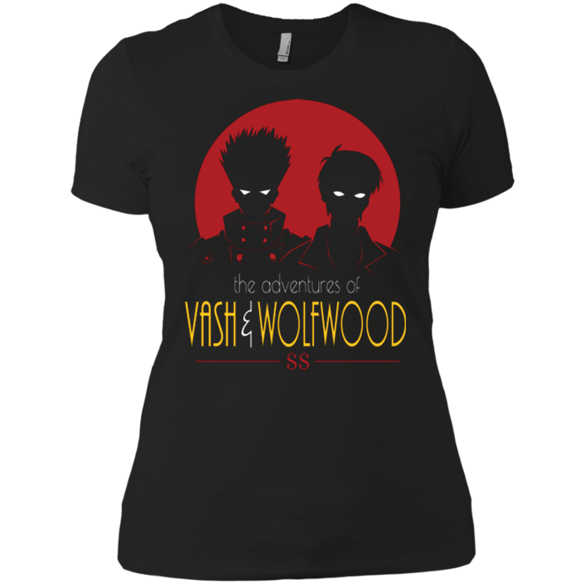 T-Shirts Black / X-Small Adventures of Vash & Wolfwood Women's Premium T-Shirt