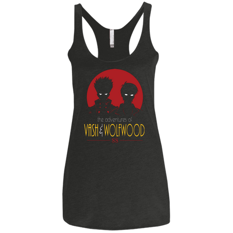 T-Shirts Vintage Black / X-Small Adventures of Vash & Wolfwood Women's Triblend Racerback Tank