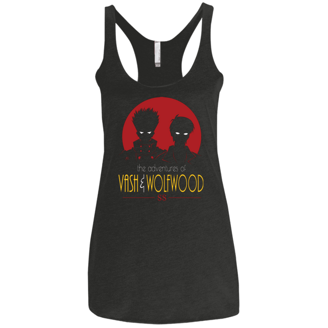 T-Shirts Vintage Black / X-Small Adventures of Vash & Wolfwood Women's Triblend Racerback Tank
