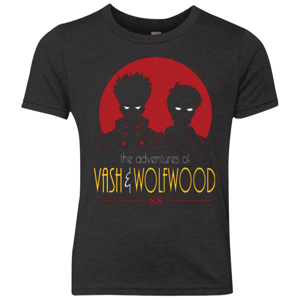 T-Shirts Vintage Black / YXS Adventures of Vash & Wolfwood Youth Triblend T-Shirt