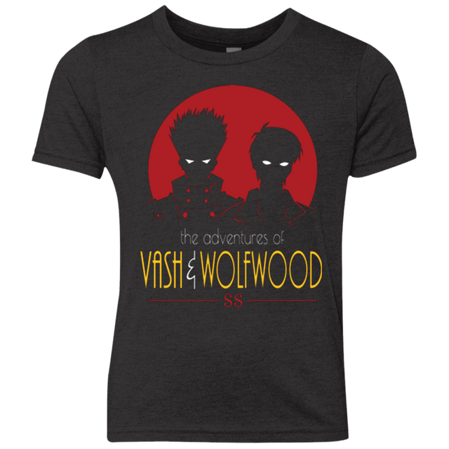T-Shirts Vintage Black / YXS Adventures of Vash & Wolfwood Youth Triblend T-Shirt