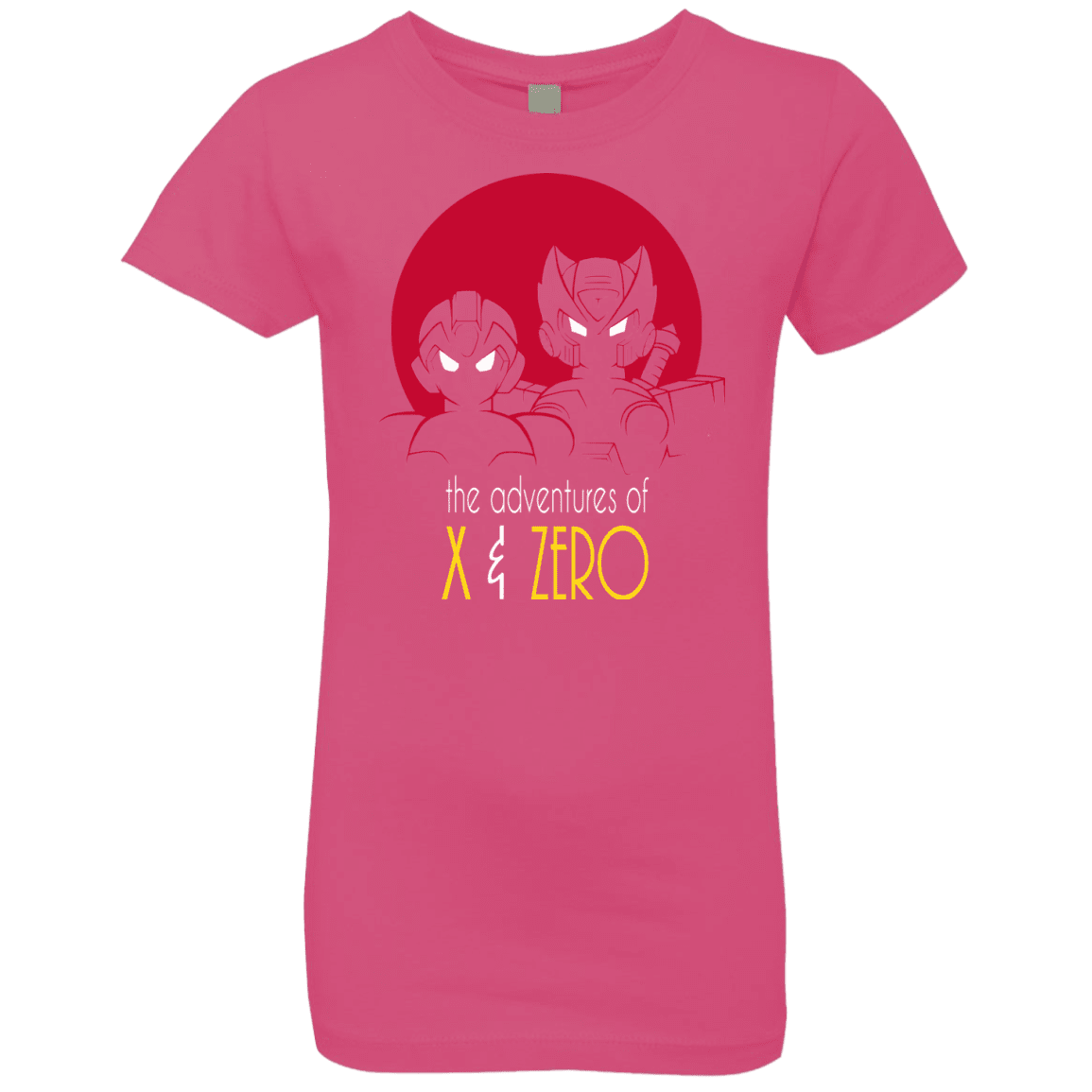 T-Shirts Hot Pink / YXS Adventures of X & Zero Girls Premium T-Shirt