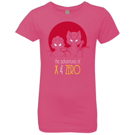 T-Shirts Hot Pink / YXS Adventures of X & Zero Girls Premium T-Shirt