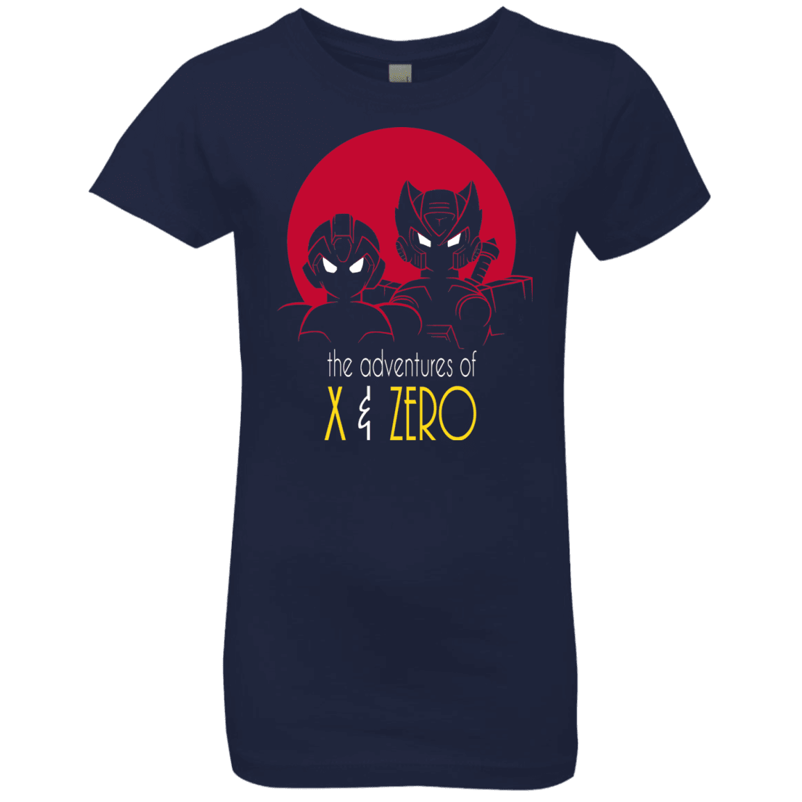 T-Shirts Midnight Navy / YXS Adventures of X & Zero Girls Premium T-Shirt