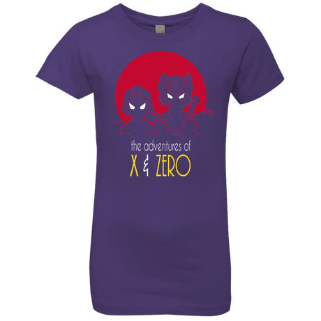 T-Shirts Purple Rush / YXS Adventures of X & Zero Girls Premium T-Shirt