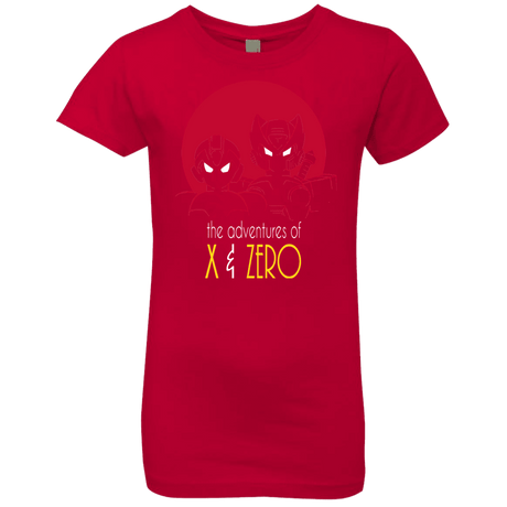 T-Shirts Red / YXS Adventures of X & Zero Girls Premium T-Shirt