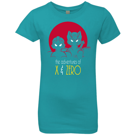 T-Shirts Tahiti Blue / YXS Adventures of X & Zero Girls Premium T-Shirt