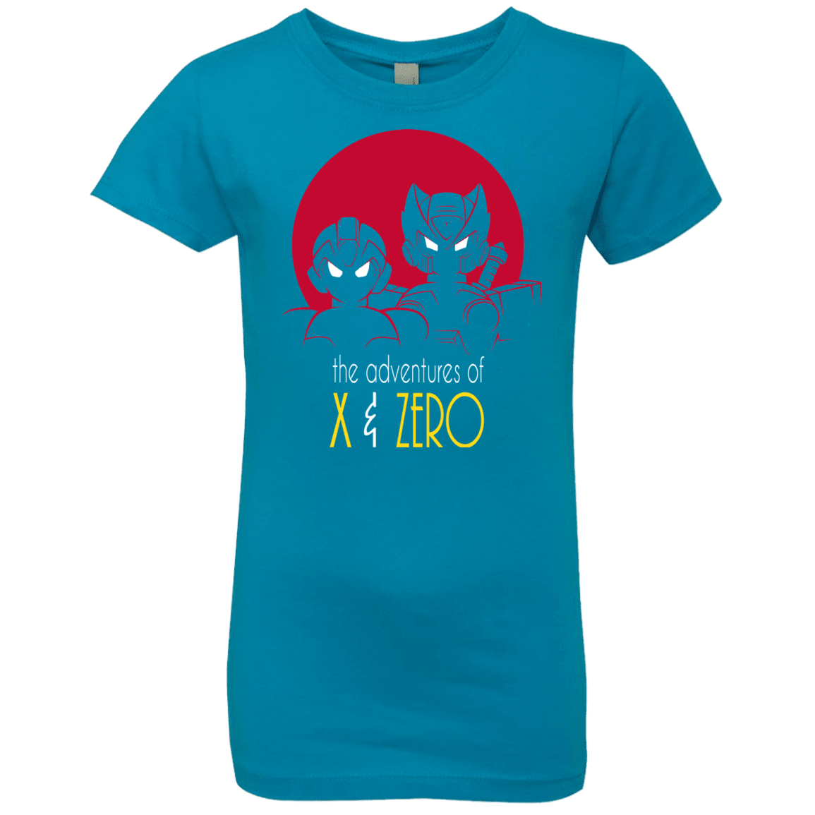 T-Shirts Turquoise / YXS Adventures of X & Zero Girls Premium T-Shirt