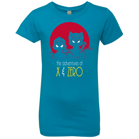 T-Shirts Turquoise / YXS Adventures of X & Zero Girls Premium T-Shirt