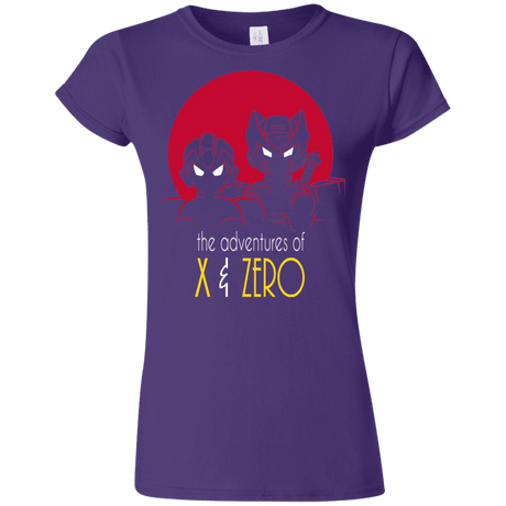 T-Shirts Purple / S Adventures of X & Zero Junior Slimmer-Fit T-Shirt