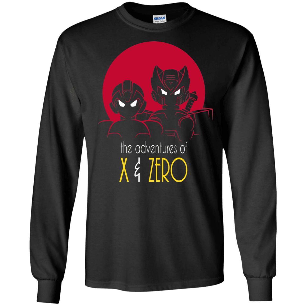 T-Shirts Black / S Adventures of X & Zero Men's Long Sleeve T-Shirt