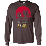 T-Shirts Dark Chocolate / S Adventures of X & Zero Men's Long Sleeve T-Shirt