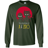 T-Shirts Forest Green / S Adventures of X & Zero Men's Long Sleeve T-Shirt