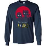 T-Shirts Navy / S Adventures of X & Zero Men's Long Sleeve T-Shirt