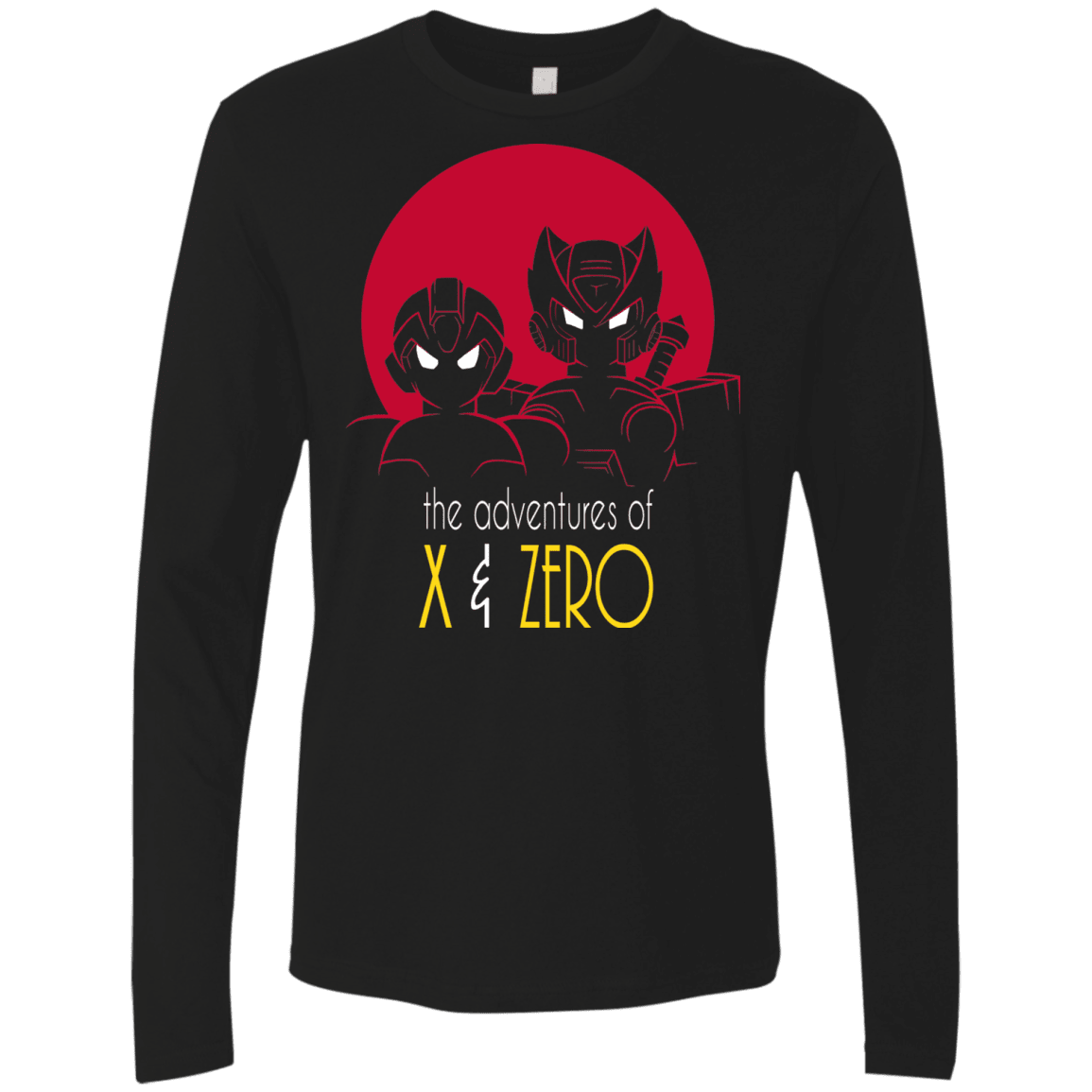 T-Shirts Black / S Adventures of X & Zero Men's Premium Long Sleeve