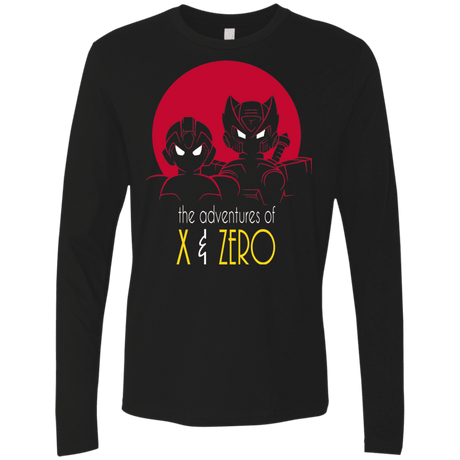 T-Shirts Black / S Adventures of X & Zero Men's Premium Long Sleeve