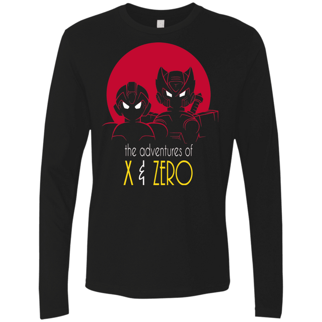 T-Shirts Black / S Adventures of X & Zero Men's Premium Long Sleeve