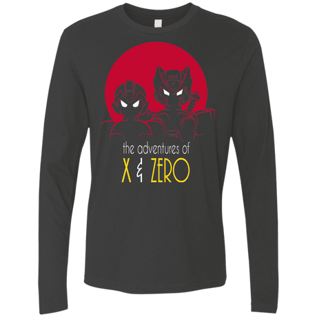 T-Shirts Heavy Metal / S Adventures of X & Zero Men's Premium Long Sleeve