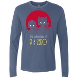 T-Shirts Indigo / S Adventures of X & Zero Men's Premium Long Sleeve