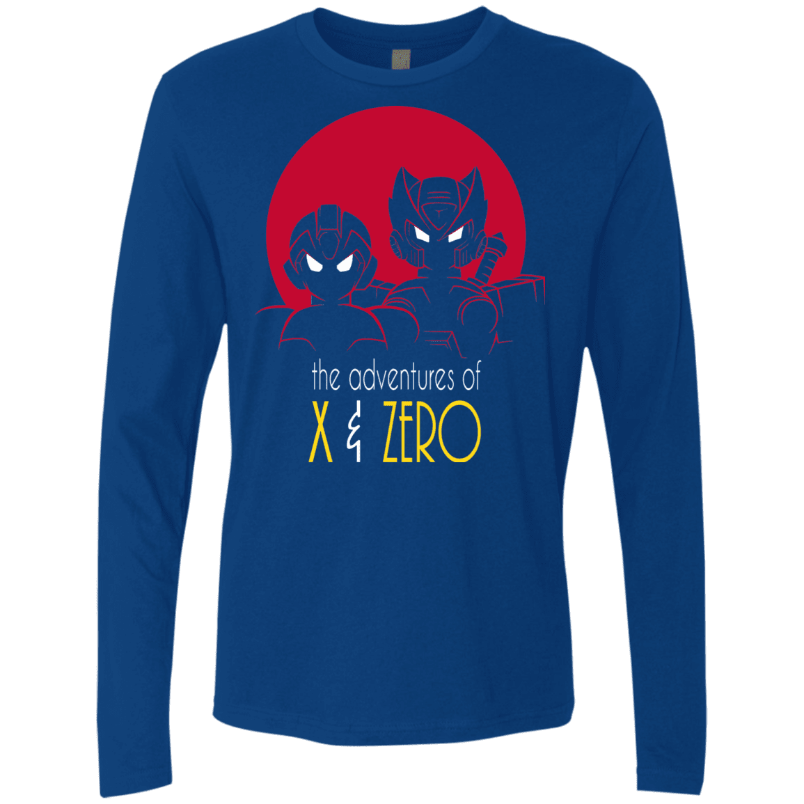 T-Shirts Royal / S Adventures of X & Zero Men's Premium Long Sleeve