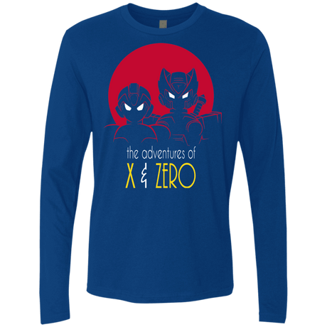 T-Shirts Royal / S Adventures of X & Zero Men's Premium Long Sleeve