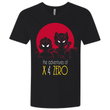 T-Shirts Black / X-Small Adventures of X & Zero Men's Premium V-Neck