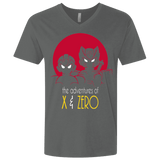 T-Shirts Heavy Metal / X-Small Adventures of X & Zero Men's Premium V-Neck