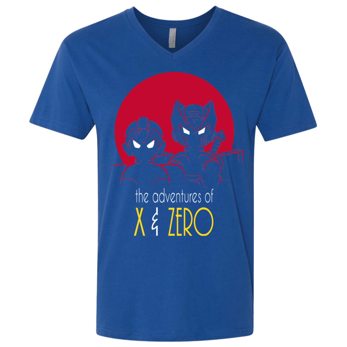 T-Shirts Royal / X-Small Adventures of X & Zero Men's Premium V-Neck