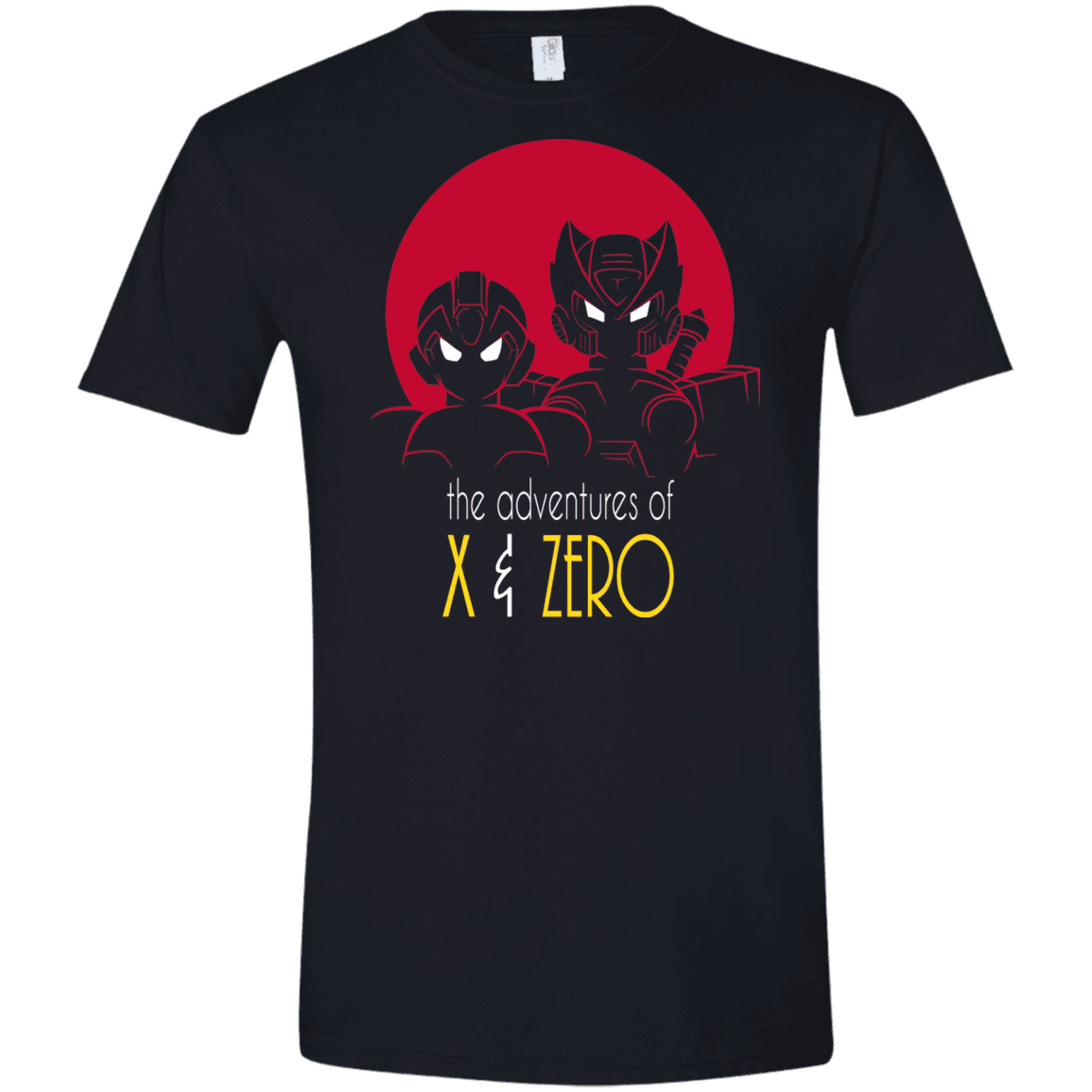 T-Shirts Black / X-Small Adventures of X & Zero Men's Semi-Fitted Softstyle